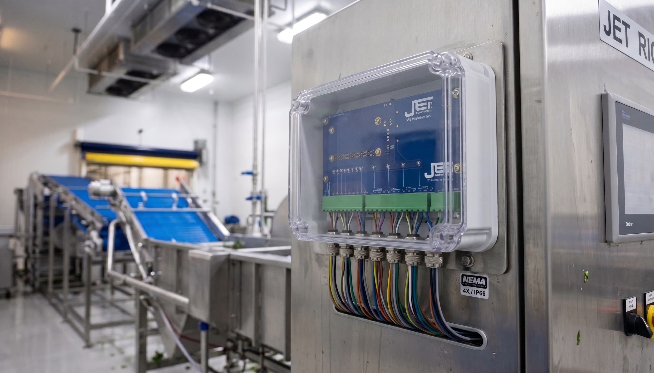 JET Remote I/O enclosure mounted in a production plant