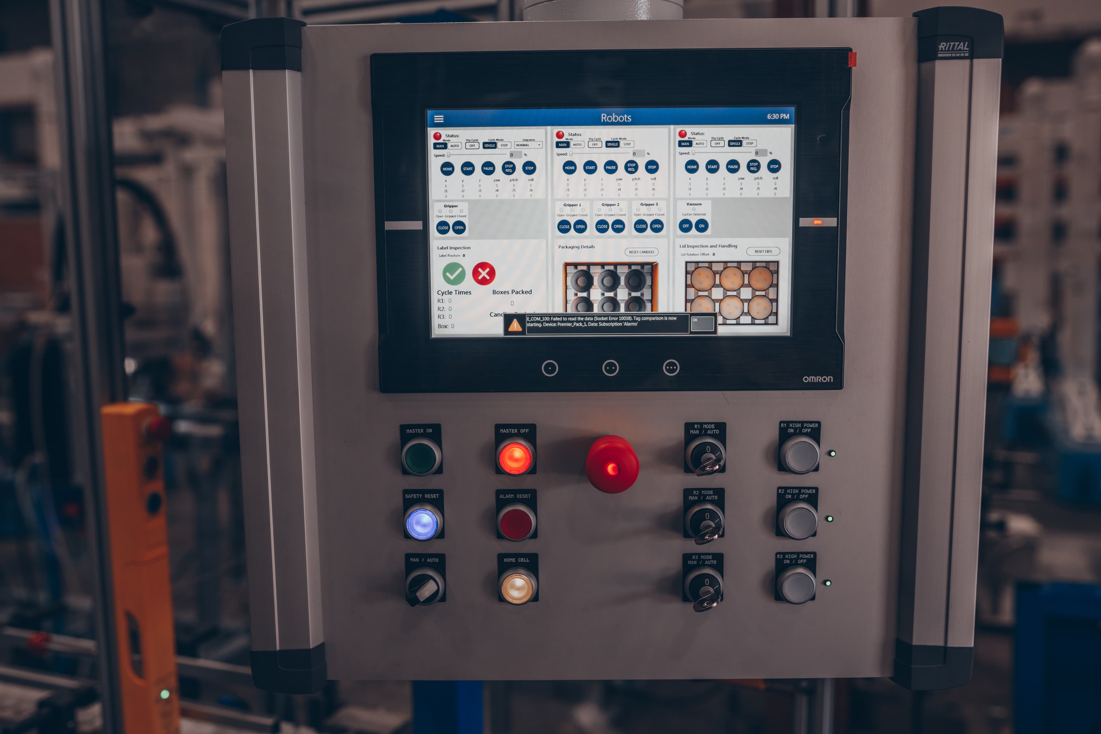 HMI control cabinet
